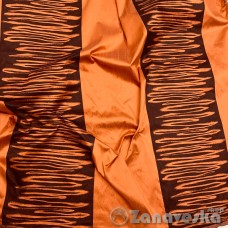 Тафта-шёлк двухсторонняя метражом арт.DATEKS 20, выс.3,03м терракот/коричневый