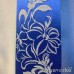 Жаккард двухсторонний сине-голубой метражом арт.KISMET 103, выс.2,95м, полосы, цветочный орнамент