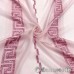 Креп метражом от 1м/п арт.ROYAL 4 выс.2,80м розово-сиреневый в полоску с греческим орнаментом