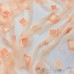 Органза метражом от 1м/п арт.BEIZA 2 выс.2,90м коралловая, абстракция, блёстки