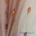 Полуорганза пыльно-розовая метражом арт.GENS 10 выс.2,90м c маленькими листиками
