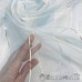 Органза блестящая метражом от 1м/п арт.KISMET 27 выс.3,00м бело-голубая с шенилловыми вставками