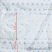 Органза белая метражом от 1м/п арт.KISMET 71 выс.2,75м с кремово-голубой вышивкой и купоном