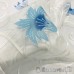 Органза белая матовая метражом от 1м/п арт.ST 37 выс.2,90м с вензелями и голубыми лилиями