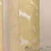 Готовая штора арт.Domtex 189 двухсторонняя бежево-бронзовая в полоску с лиственным рисунком 