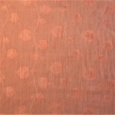 Ткань портьерная арт.Domtex 191, шир.3,05м терракот листья