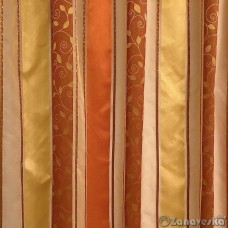Ткань тюлевая арт.NIL 93, шир.3,05м плотная оранжево-золотистая