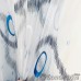 Органза метражом арт.GENS 28 выс.2,95м серо-голубая, рисунок- овалы, зигзаги