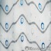 Органза метражом арт.GENS 28 выс.2,95м серо-голубая, рисунок- овалы, зигзаги