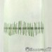 Тюль метражом от 1м/п арт.STAR 10, выс.3,20м зелёная органза в полоску/штрихи/люрекс