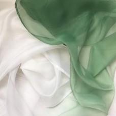 Ткань тюлевая арт.Domtex 117, выс.2,85м градиент бело-зелёный