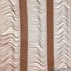 Ткань тюлевая арт. Domtex 121, шир.2,90м сетка с провисами коричневая