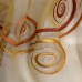 Ткань тюлевая арт.NIL 46, выс.2,95м  золотая органза с горизонтальной вышивкой