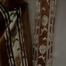 Готовый тюль органза арт.Star 58 коричневый, рисунок цветы полосы люрекс