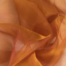 Ткань тюлевая арт.ST 68, выс.2,95м органза-хамелеон оранжево-розовый