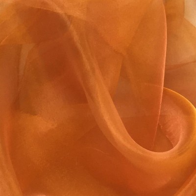 Ткань тюлевая арт.ST 70, выс.2,95м органза-хамелеон оранжевая