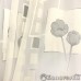 Тюль арт.VEMA 6 молочная органза с плотными хлопковыми вставками и серыми цветами